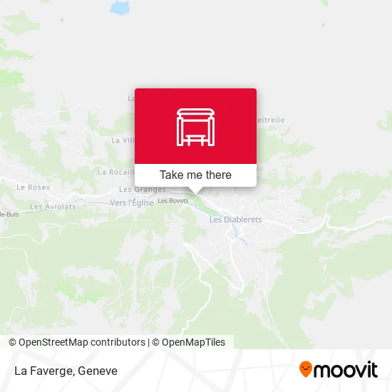La Faverge map