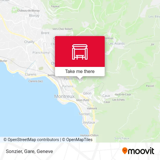 Sonzier, Gare map
