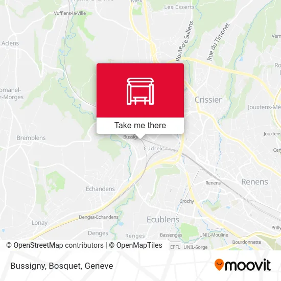 Bussigny, Bosquet map