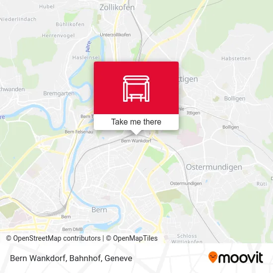 Bern Wankdorf, Bahnhof map