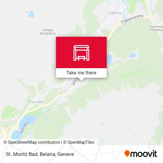 St. Moritz Bad, Belaria map