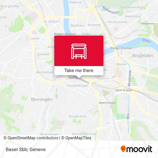 Basel Sbb map