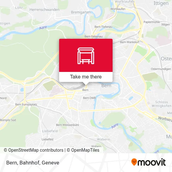 Bern, Bahnhof map