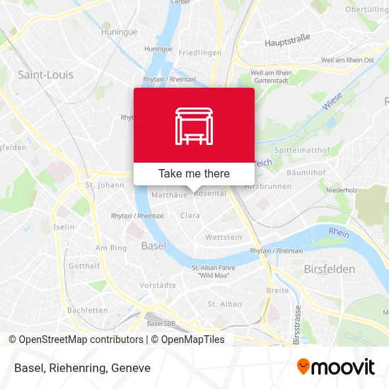 Basel, Riehenring map