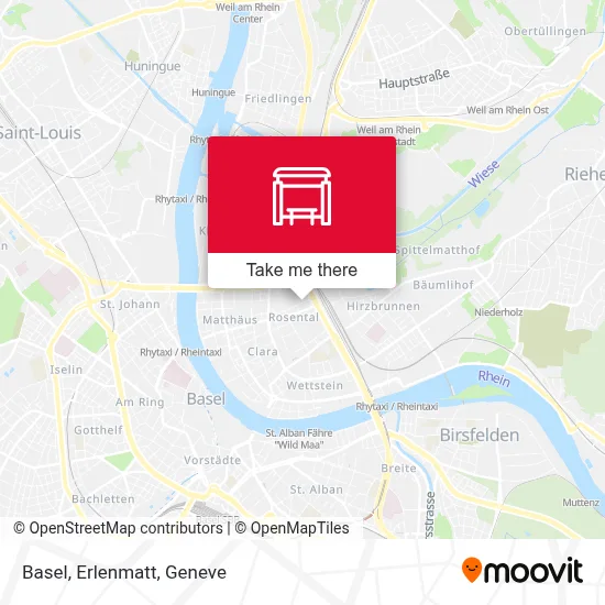 Basel, Erlenmatt map