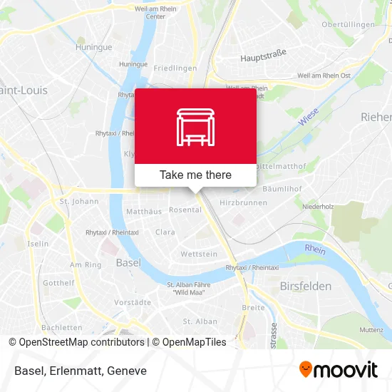 Basel, Erlenmatt map