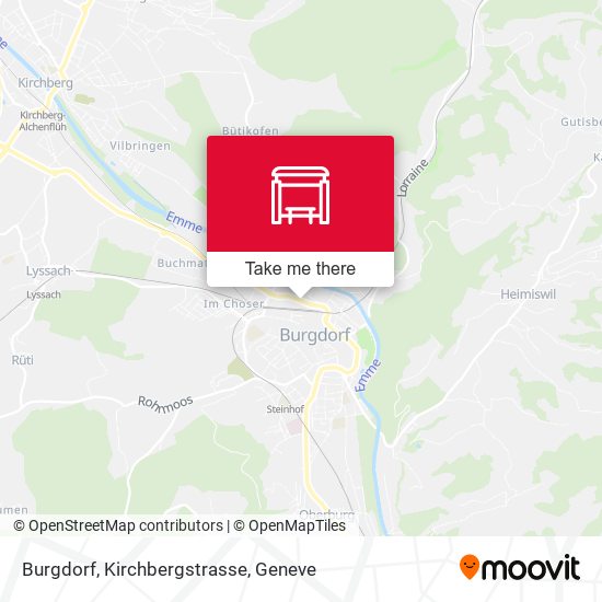 Burgdorf, Kirchbergstrasse map