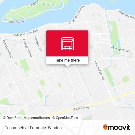 Tecumseh at Ferndale map