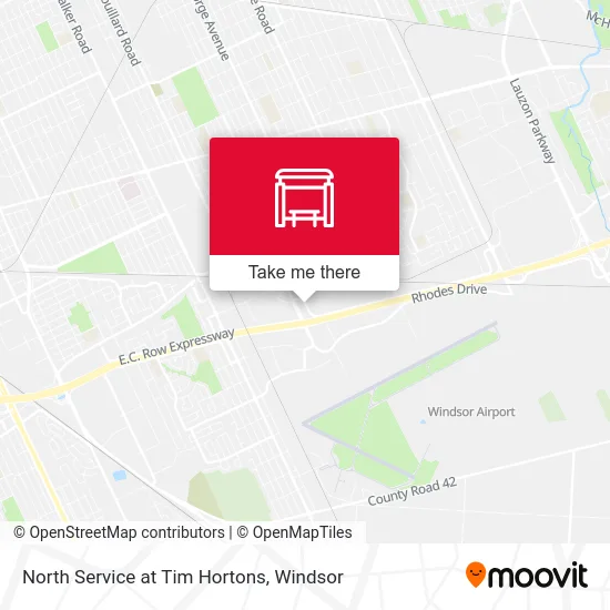 North Service at Tim Hortons map