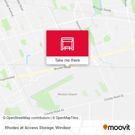 Rhodes at Access Storage map