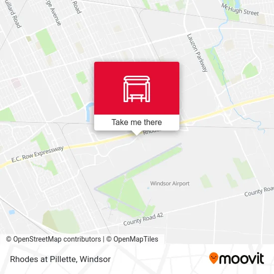 Rhodes at Pillette map