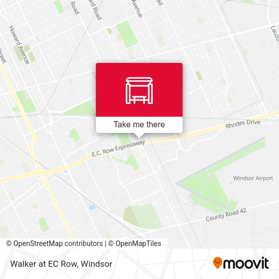 Walker at EC Row map