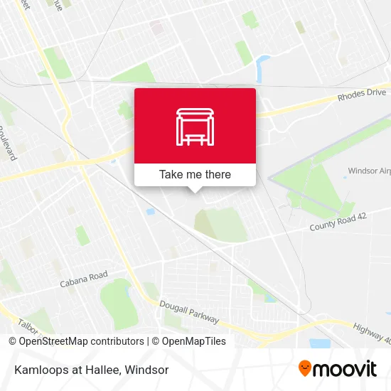 Kamloops at Hallee map