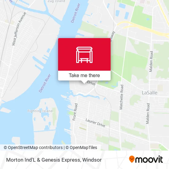Morton Ind'L & Genesis Express map