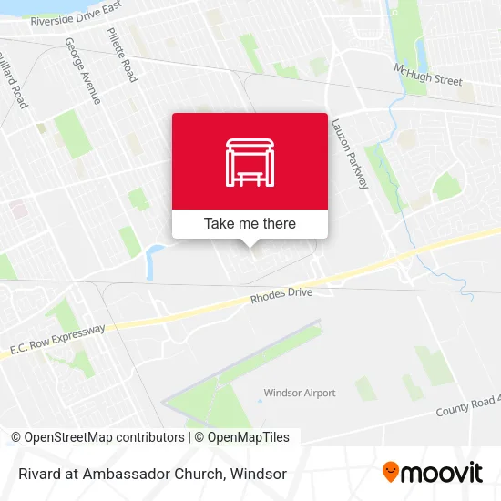 Rivard at Ambassador Church map