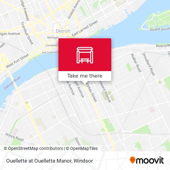 Ouellette at Ouellette Manor map