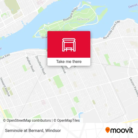 Seminole at Bernard map