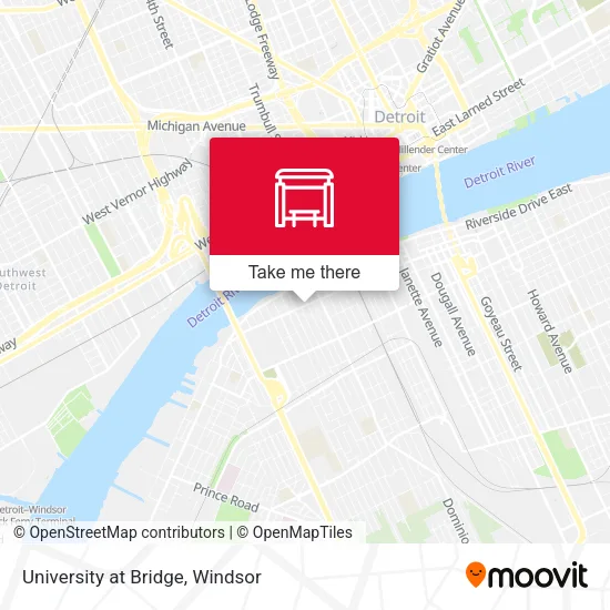 University at Bridge map