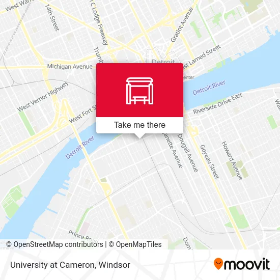 University at Cameron map