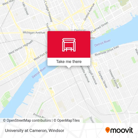 University at Cameron map