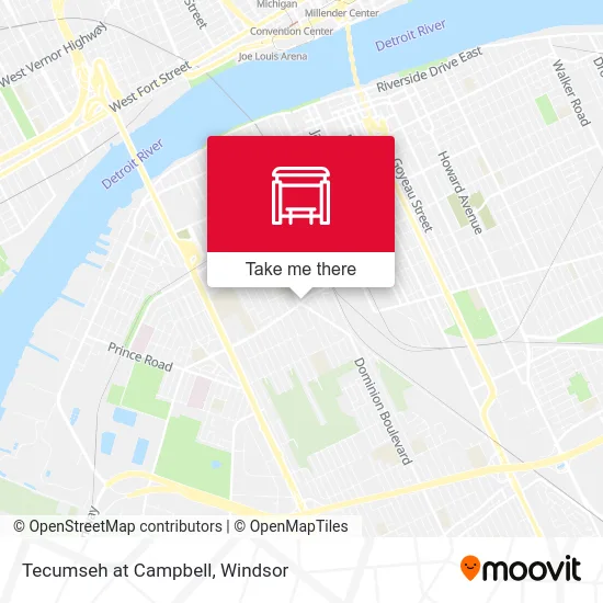 Tecumseh at Campbell map