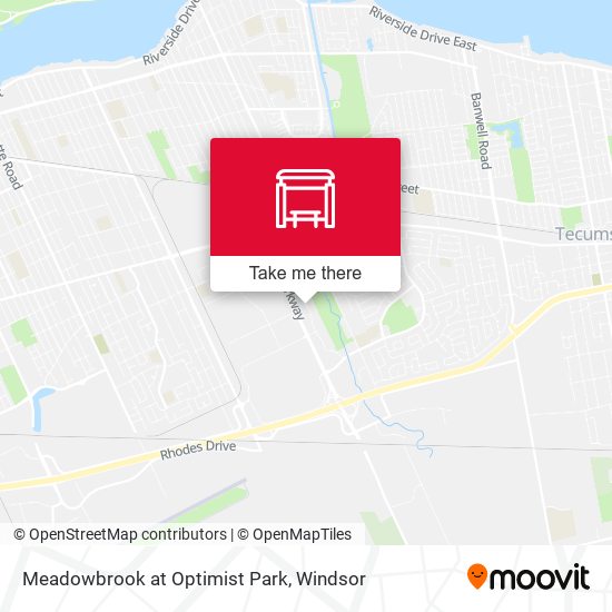 Meadowbrook at Optimist Park map