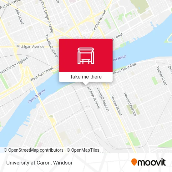 University at Caron map