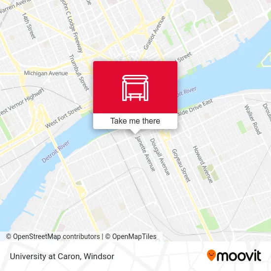 University at Caron map