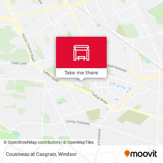 Cousineau at Casgrain map