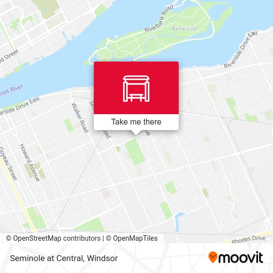 Seminole at Central map