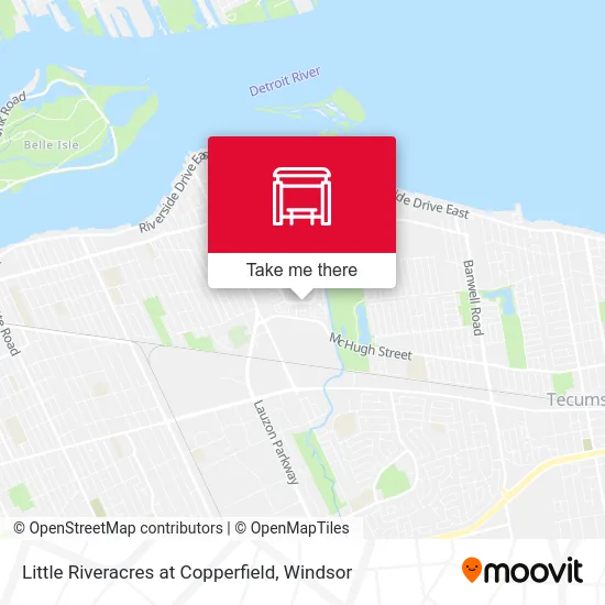 Little Riveracres at Copperfield map