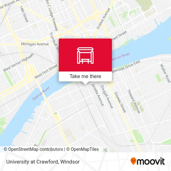 University at Crawford map