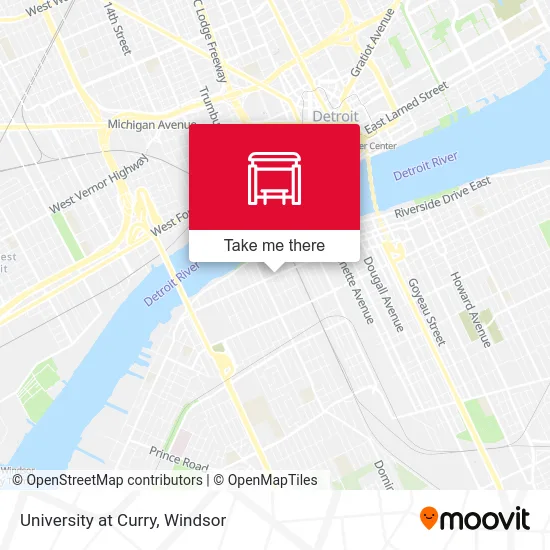 University at Curry map