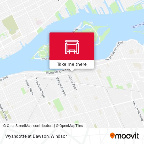 Wyandotte at Dawson map