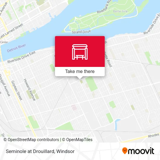 Seminole at Drouillard map