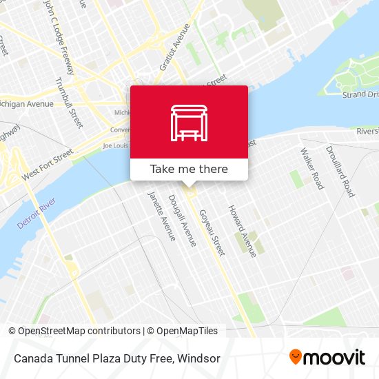 Canada Tunnel Plaza Duty Free plan