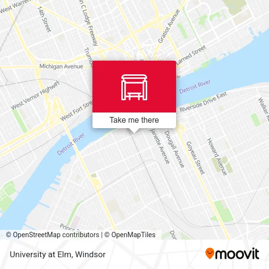 University at Elm map