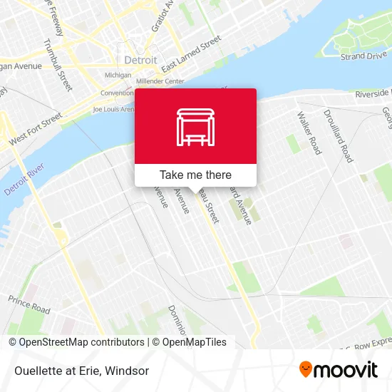 Ouellette at Erie map