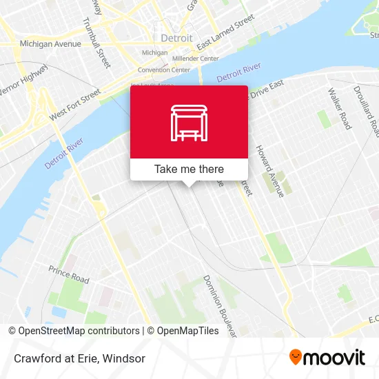 Crawford at Erie map