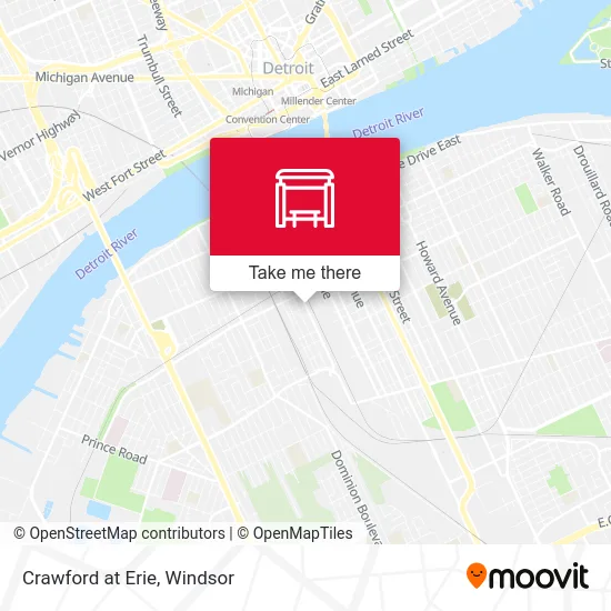 Crawford at Erie map