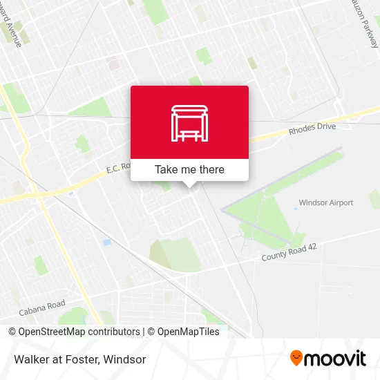 Walker at Foster map