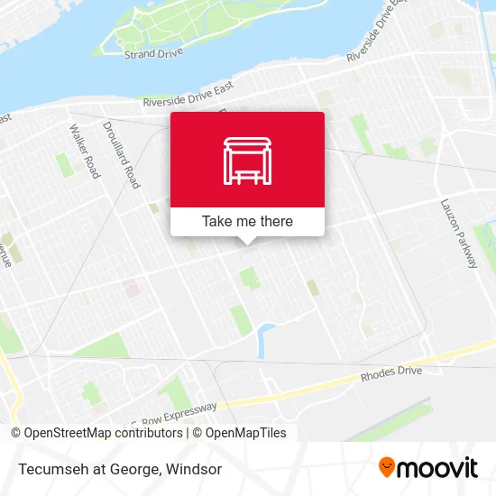 Tecumseh at George map