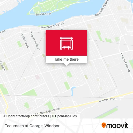 Tecumseh at George map