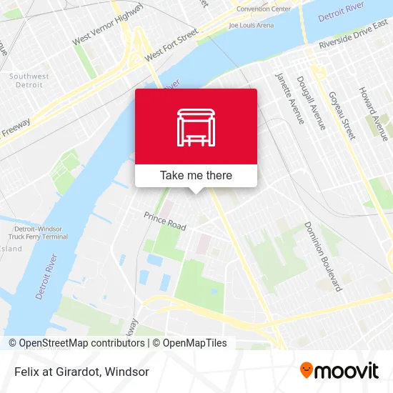 Felix at Girardot map