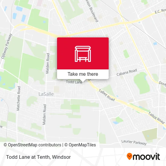 Todd Lane at Tenth map