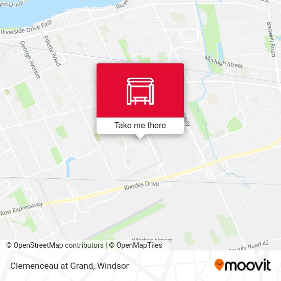 Clemenceau at Grand map