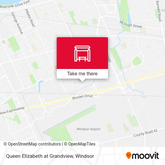 Queen Elizabeth at Grandview map