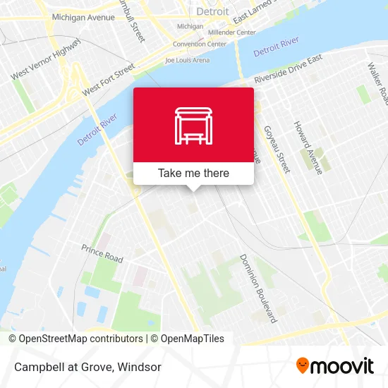 Campbell at Grove map