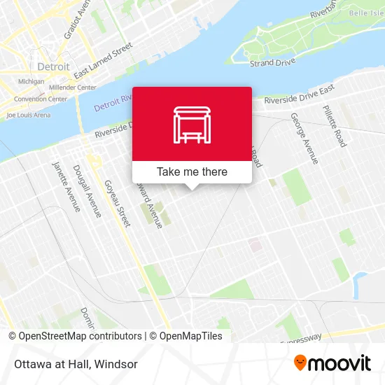Ottawa at Hall map