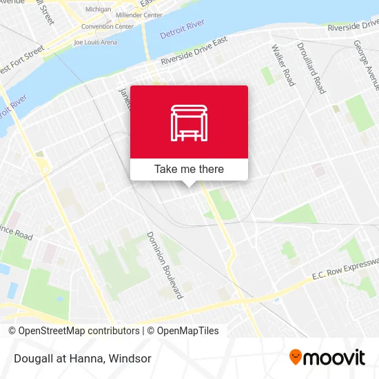 Dougall at Hanna map